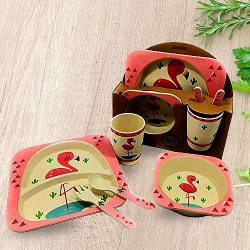 Outstanding Bamboo Fiber Eco-Friendly Kids Feeding Set