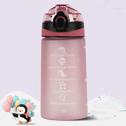 Stay Hydrated in Style - Pearly Pink Sipper Bottle