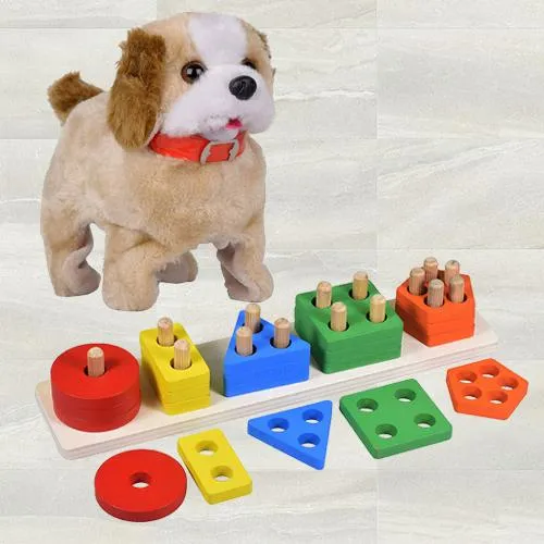Remarkable Five Column Blocks N Back Flip Jumping Dog<br>