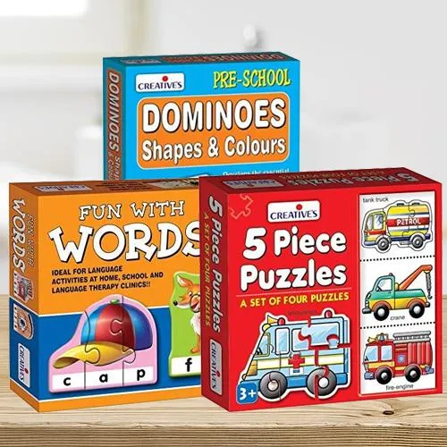 Marvelous Triple Learning Puzzle Set for Kids
