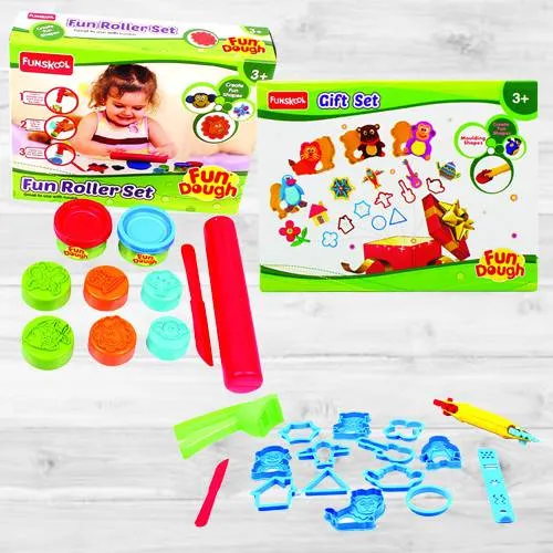 Exclusive Funskool Fun Dough Gift Set N Fun Dough Roller Set