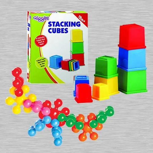 Amazing Funskool Kiddy Star Links n Giggles Stacking Cubes