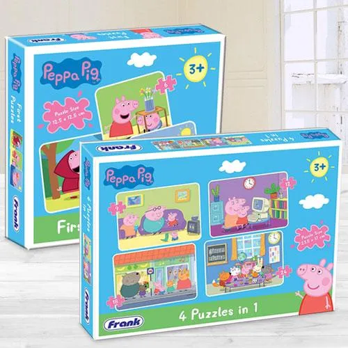 Marvelous Frank Peppa Pig Puzzle Set