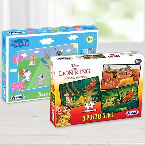 Marvelous Frank Disney The Lion King N Peppa Pig Puzzles Set