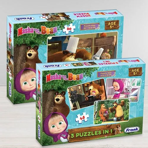 Marvelous Frank Masha The Bear Puzzle Set