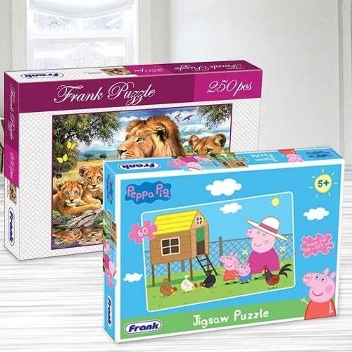 Amazing Frank Peppa Pig N Lion Family Puzzle Set