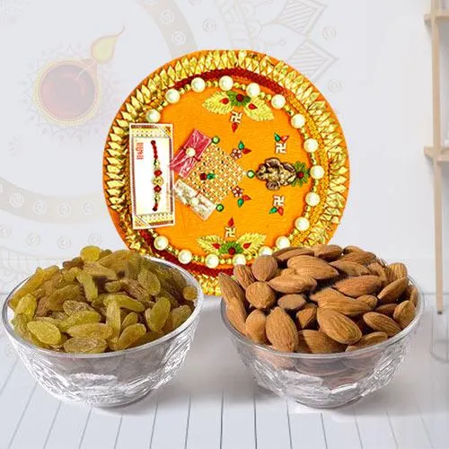 Marvelous Pooja Thali with Assorted Dry Fruits