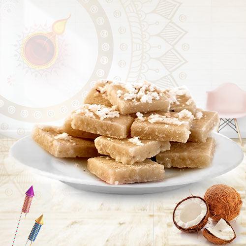 Sumptuous Coconut Barfi Pack for Pooja
