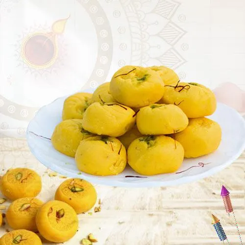 Delicious Kesaria Peda for Pooja