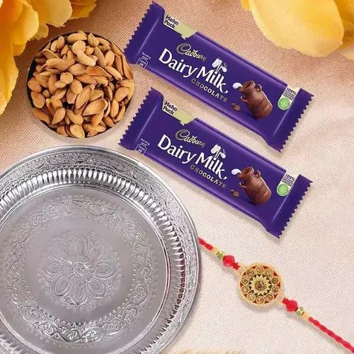 Illuminating Rakhi Thali Gift Set