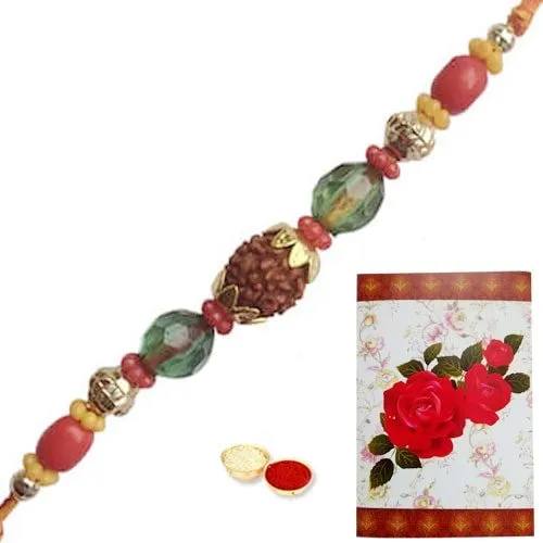 Ecstatic Rudraksh Rakhi