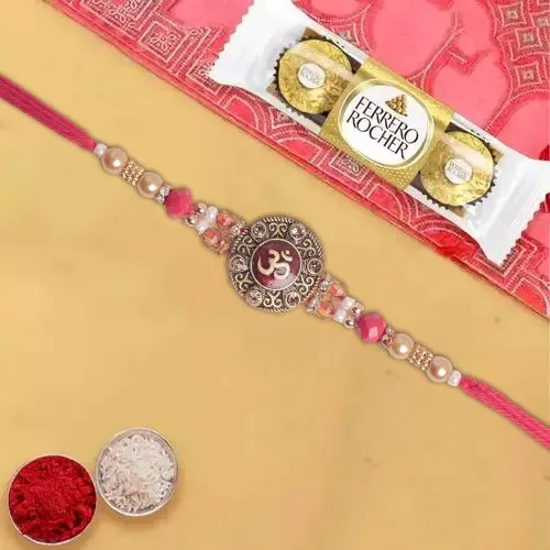 Wonderful Designer Rakhi with Ferrero Rocher