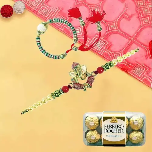 Bhaiya Bhabhi Rakhi with Ferrero Rocher Chocolates