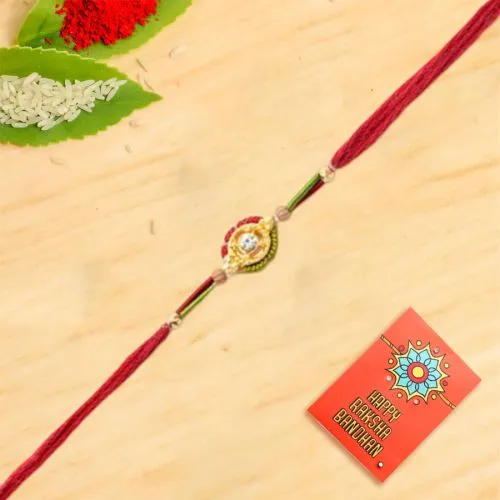 Marvelous Colorful Stone Rakhi<br>