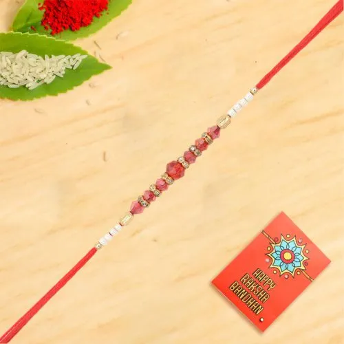 Pure Beads n Stone Spark Rakhi