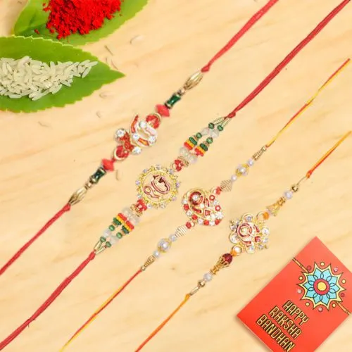 Ek Onkar Beads Ornate Rakhi