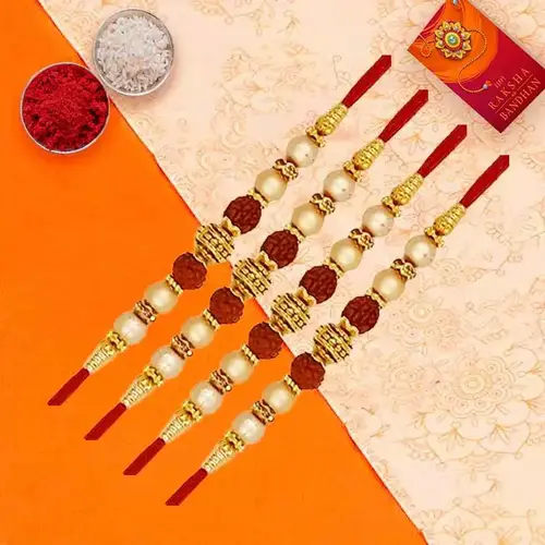 Enchanting Beads Rudraksha Rakhis