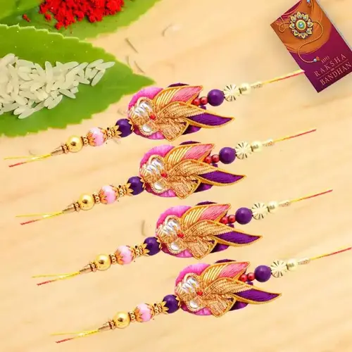 Gaudy Designer Zardosi Rakhi