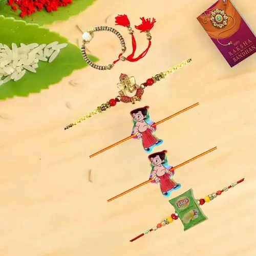 Choicest Wish Family Rakhi Combo