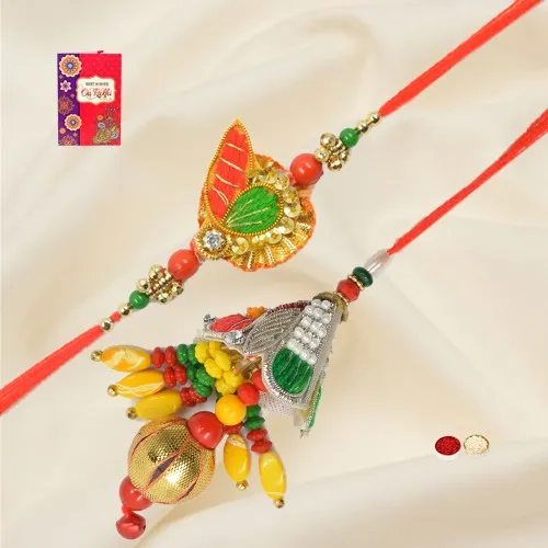 Graceful Bhaiya Bhabhi Premium Rakhi Pair