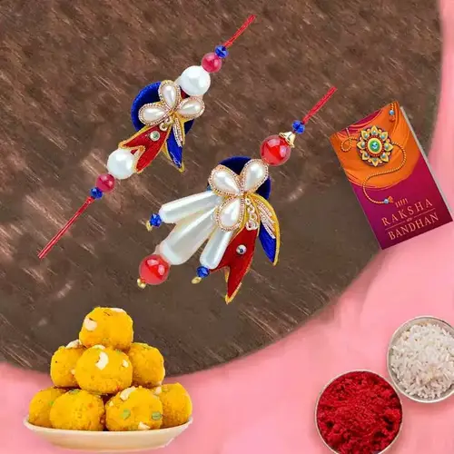 Boondi Magic Exclusive Bhai Bhabhi Rakhi Set