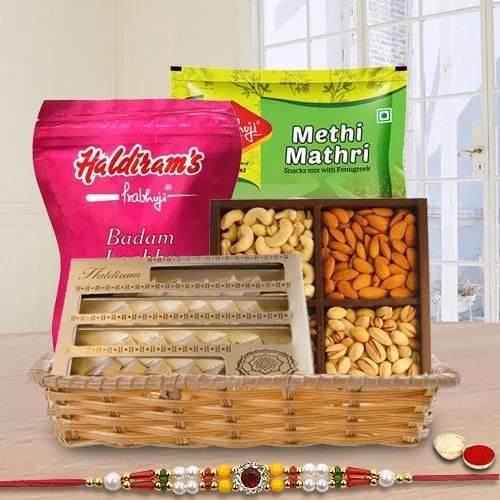 Delightful Basket of Rakhi Treat