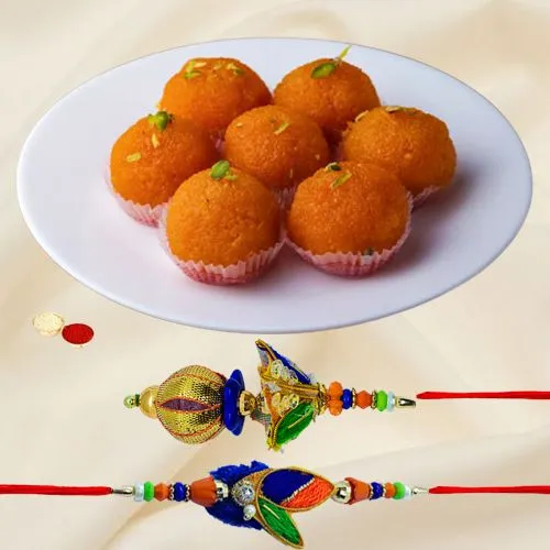 Bhaiya Bhabhi Rakhi and Ladoo Delight