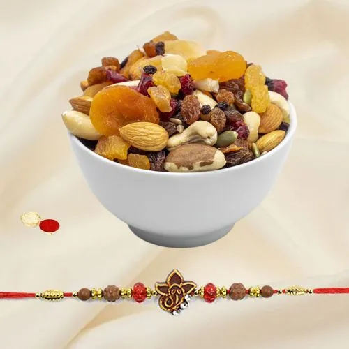 Auspicios Rakhi with Dry Fruits Love