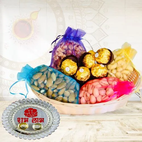 Amazing Ferrero Rocher N Dry Fruits Gift Hamper