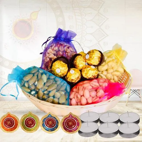 Wonderful Dry Fruits N Ferrero Rocher Gift Combo<br>