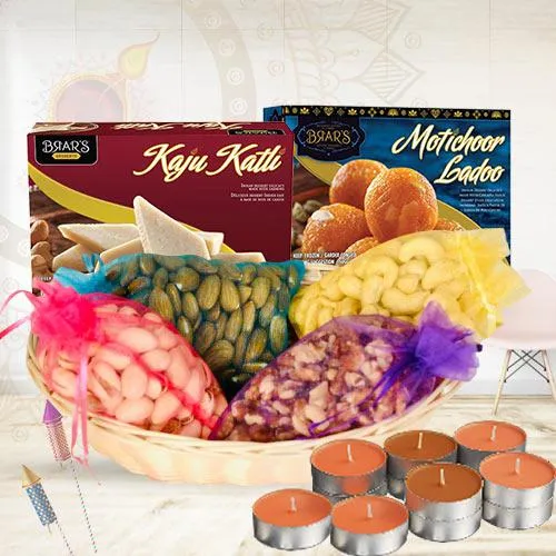 Marvelous Sweets N Mixed Dry Fruits Combo Gift<br>