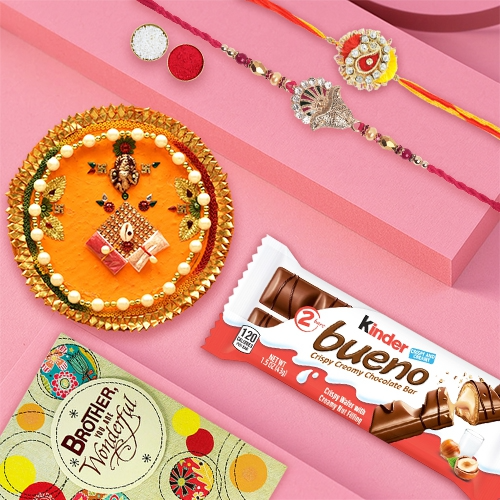 Ethnic Rakhi & Sweet Surprise Hamper