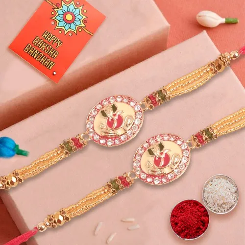 Festive Blessings: Set of 2 Ganesh Rakhi