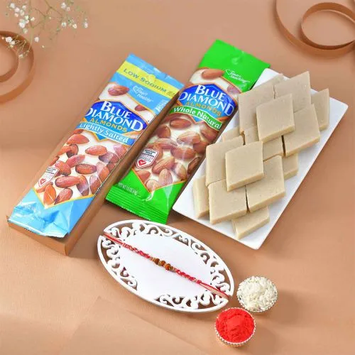 Sweets & Dryfruits Rakhi Set