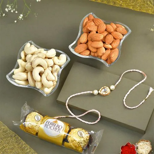 Nutty & Choco Indulgence Rakhi Combo