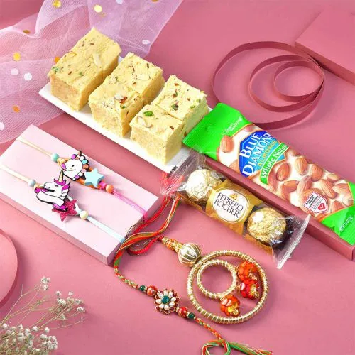 Sweet Celebrations Family Rakhi Gift Set