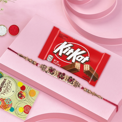 Charming Rakhi & Crispy KitKat Treat