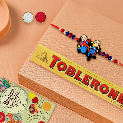 Toblerone & Motu Patlu Rakhi Combo