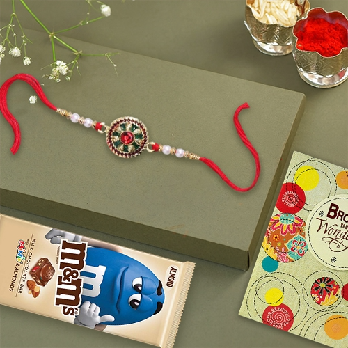 M&Ms & Rakhi Celebration Gift Set