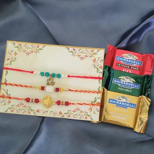 Luminous 3 Rakhis N Ghirardelli Trio