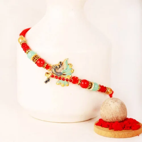 Grace Prevails with Peacock Rakhi