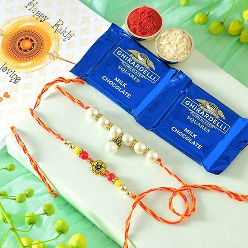 Exquisite Twin Rakhi and Ghirardelli