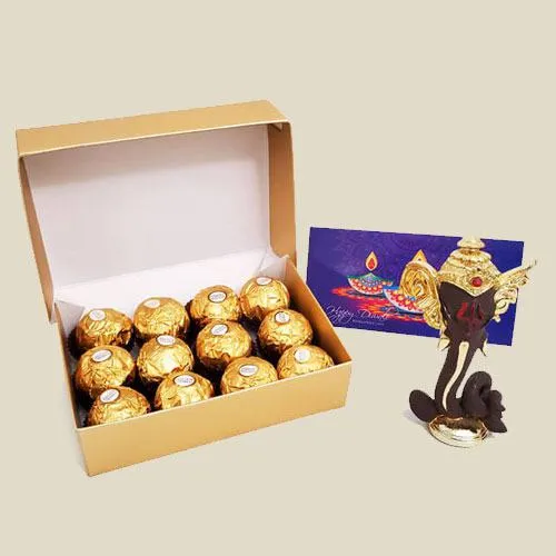 Yummy Ferrero Rocher Gift Box with Moulded Ganesha