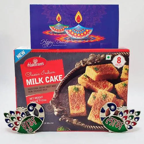 Tasty Milk Cake with Shubh Labh N Card