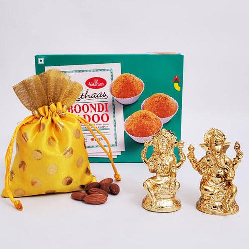 Delightful Gift of Lord Idol with Sweets N Nuts