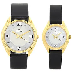 Admirable Pair Watch from Titan in Round Dial