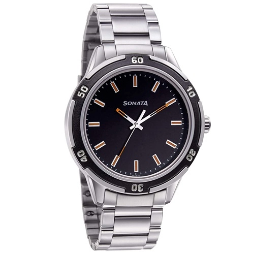 Classy Sonata NXT Analog Black Dial Mens Watch