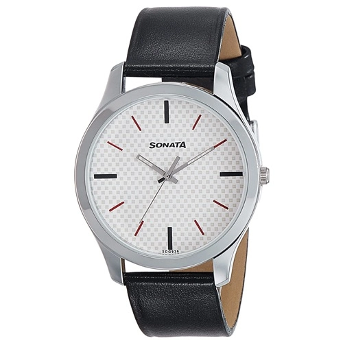 Exclusive Sonata Analog Black Dial Mens Watch