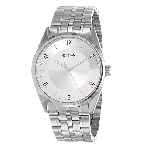 Inspiring Titan Neo Economy Analog Silver Dial Mens Watch