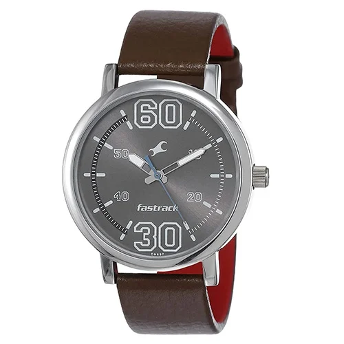 Enigmatic Fastrack Fundamentals Silver Dial Gents Analog Watch